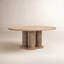 Treccia Round Solid Oak Dining Table