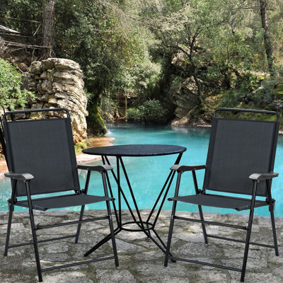 Foldable Outdoor Patio Dining Armchair