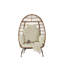 Balancelle en rotin avec coussin et coussins Harold