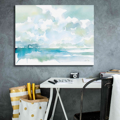 «Ocean Dreaming Pale Blue» par Katrina Pete, estampe numérique sur toile