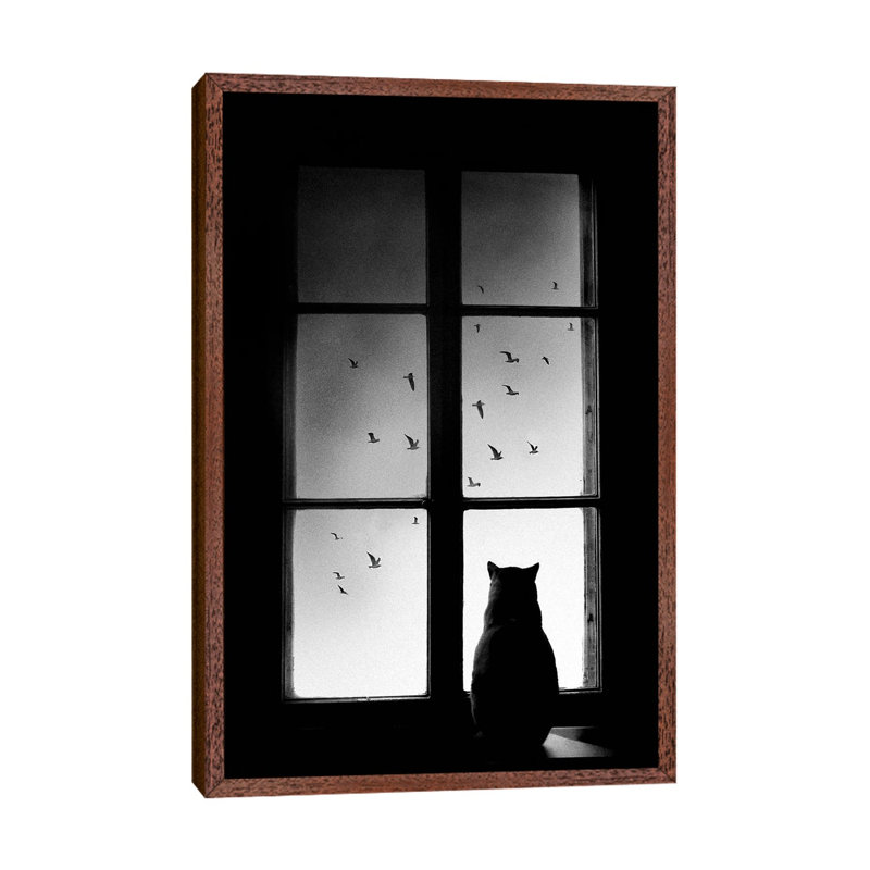 Winter Is Coming 1 Piece Wall Art on Canvas, 66.04cm H x 45.72cm W x 3.81cm D, Classic Brown Wood Floater Framed