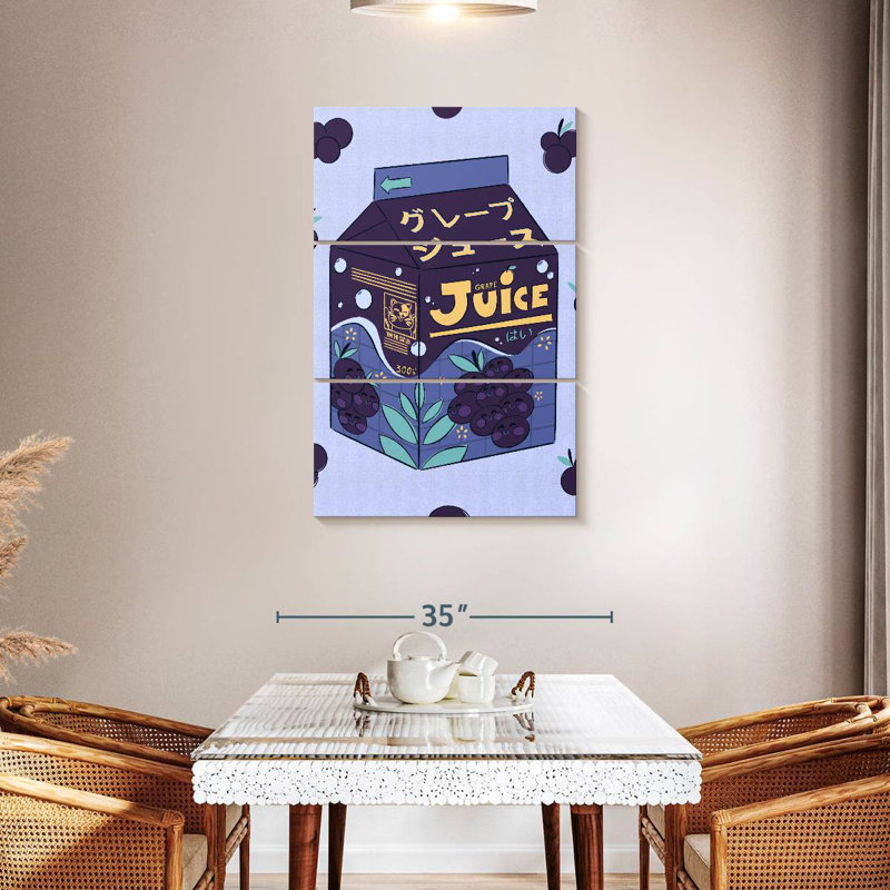 Yarlin Grape Juice Box, 57" H x 36" W