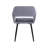 Kristina 17'' H Velvet Upholstered Metal Armchair-1805382027