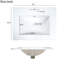 Bathroom Vanity 24". Ceramic Sink. Ample Storage. 2 Drawers, 1 Door. & Wood. White. Easy Assembly 24-Inch Vanity. Storage Space. White Finish. To Assemble-121099990