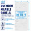 Panneau mural Falkirk Irvine III 4 pi x 9 pi UV Marble White Grey (paquet de 5)-128543135