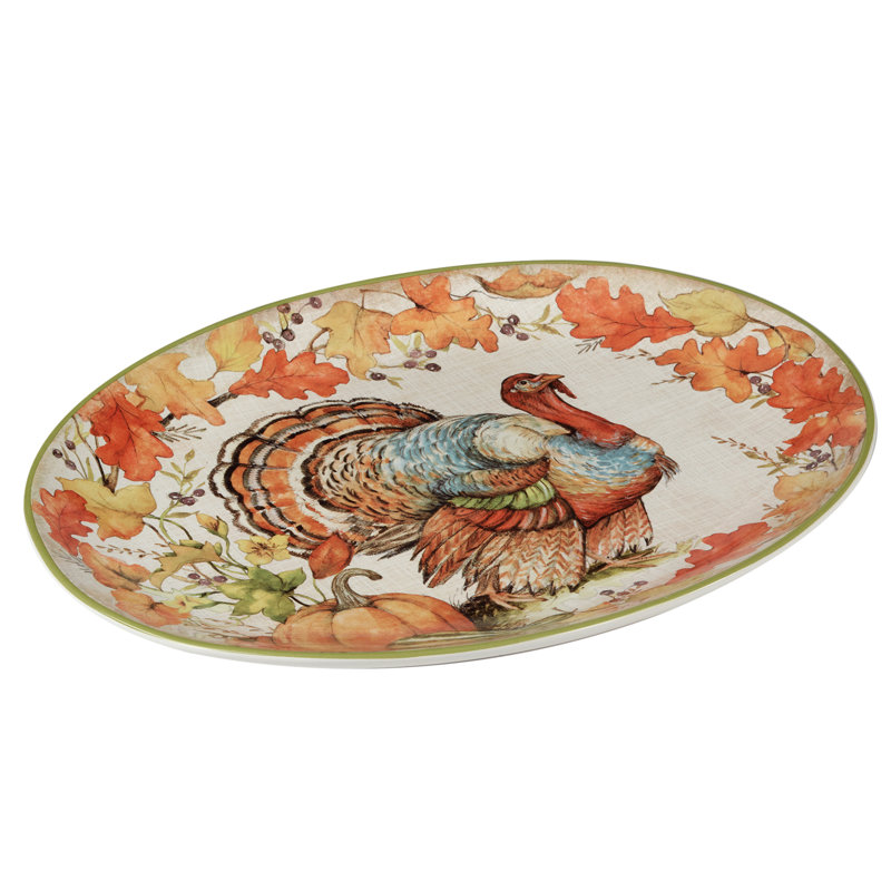 Plateau de dinde ovale Autumn Breeze