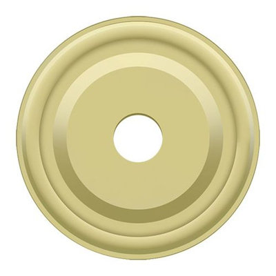 Plaque de base pour boutons Deltana BPRC100U3; 1 po de diamètre; finition laiton brillant