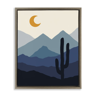 «Night in the Desert», art mural encadré flottant par Ahmad