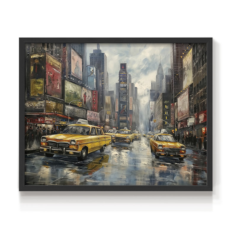 Paysage, série CLCL, reproduction encadrée, H 11 po x l 14 po, Black