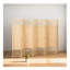 Paravent 8 panneaux pliable avec cadre en bois d'acacia et bambou naturel