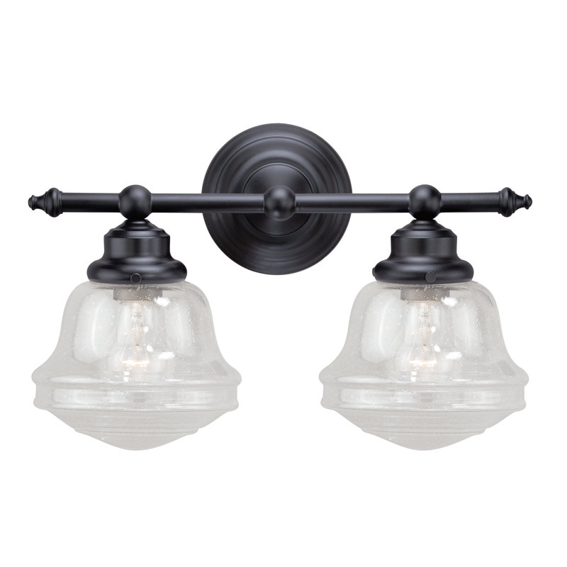 Gracious Adwitiya Rectangle Acrylic LED Flush Mount, Oil Rubbed Bronze, 2 lights, 10" H X 16" W X 7" D