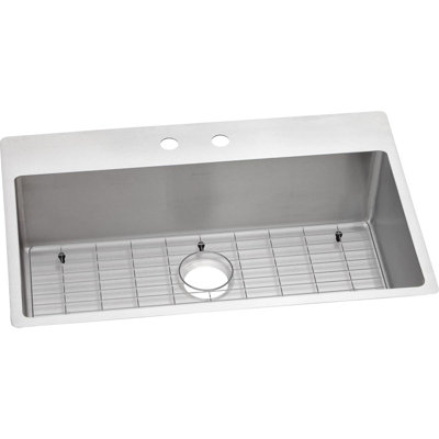 Crosstown 33" L x 22" W Dual Mount Kitchen Sink