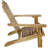 Rustic Charred Fir Wood Adirondack Chair