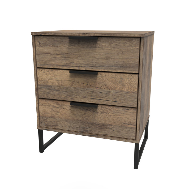 Fully Assembled Luecinda 3 - Drawer Chest of Drawers