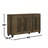 Dark Dusty Oak Finish 3-Door Cabinet