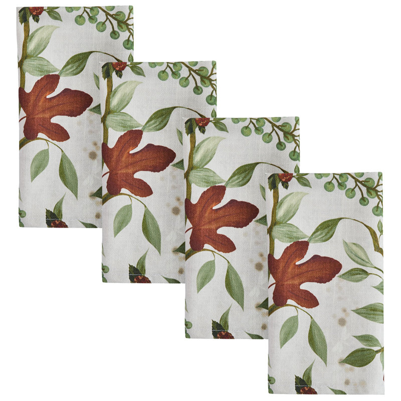  Cardamom Nature Green Napkin Set of 4