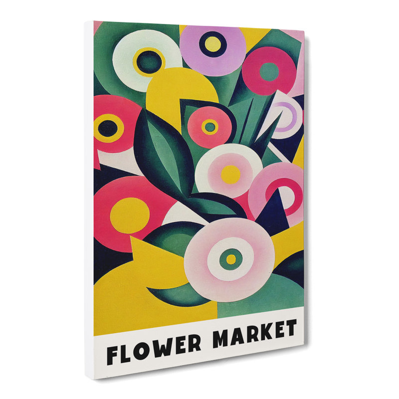XMKTMKT-531 Retro Flower Market Exhibition No.9 - Wrapped Canvas Print, 50cm H x 35cm W x 3cm D