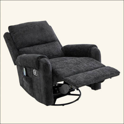 Manual Recliner Massage Recliner Chair Nursery Recliner Chair Swivel Rocker Recliner Sofa With A Side Storage Pocket For Living Room, Bedroom And Nurs by Red Barrel Studio