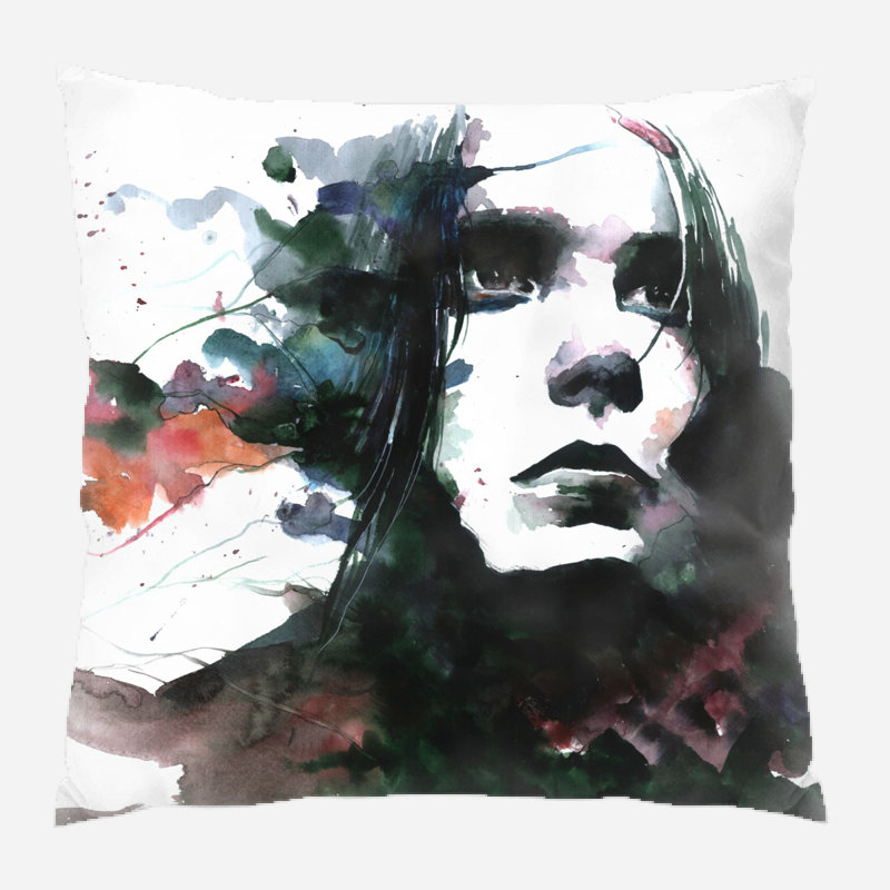 Coussin Kathlene, Micro suède, Intérieur