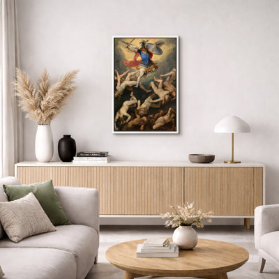 «Archangel Triumph Over Fallen chiffres», œuvre d'art classique, ange