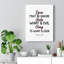 Love Must Be Sincere Romans 12:9 - Wrapped Canvas Print-365462884