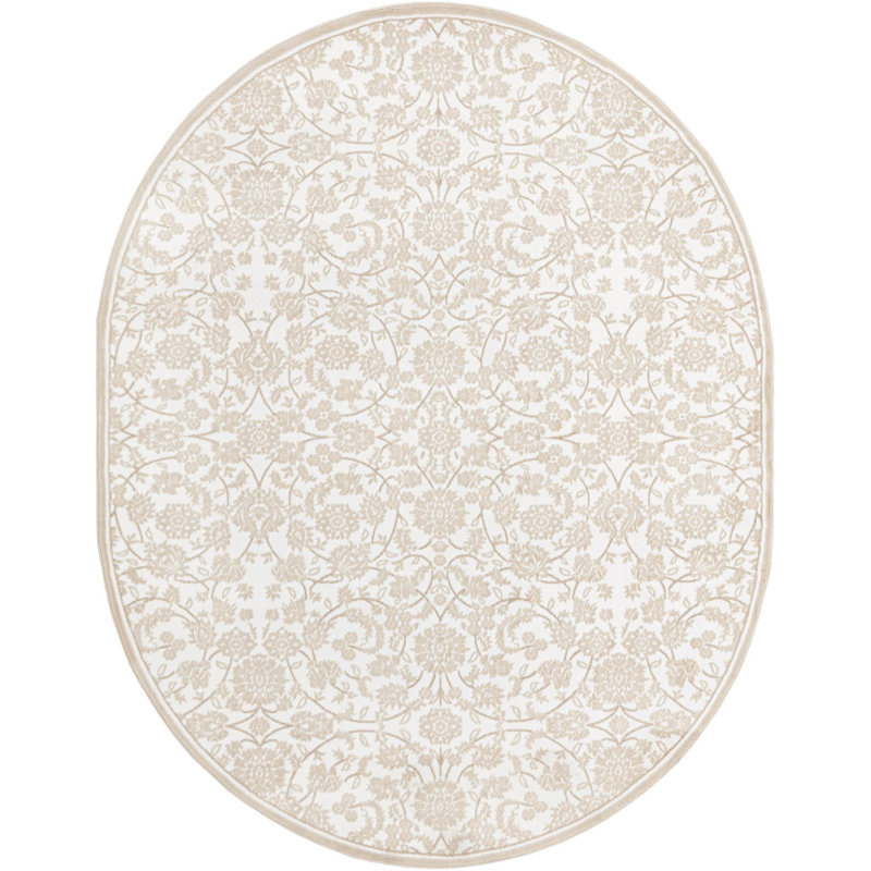 Emigdio Oriental Indoor Rug, Oval 7'10" x 10'