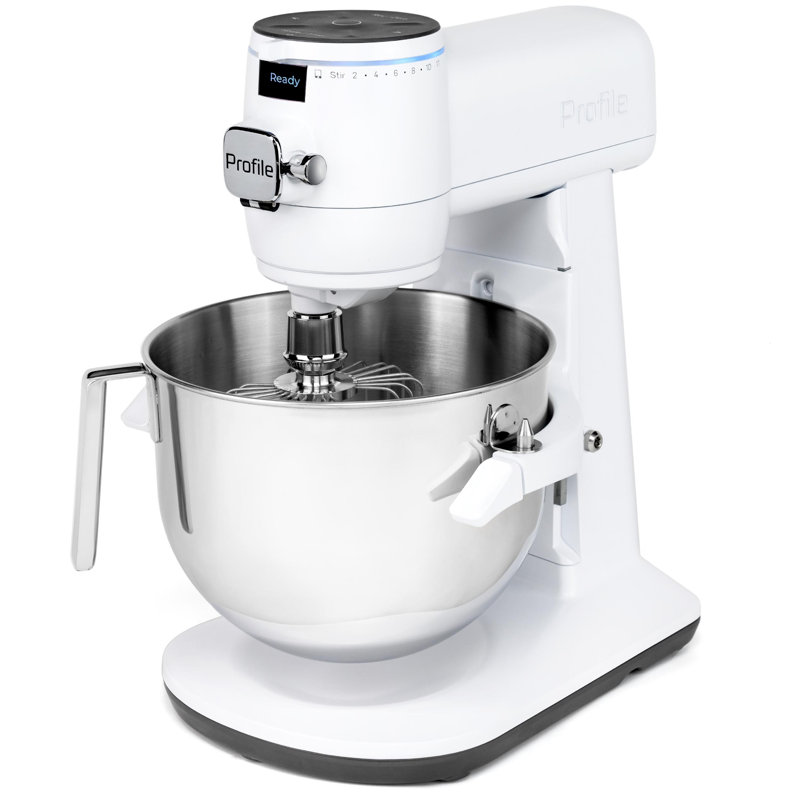 GE Profile Smart Mixer with Auto Sense, Stone White