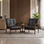 Fauteuil d'appoint 26 po en bois (ensemble de 2)