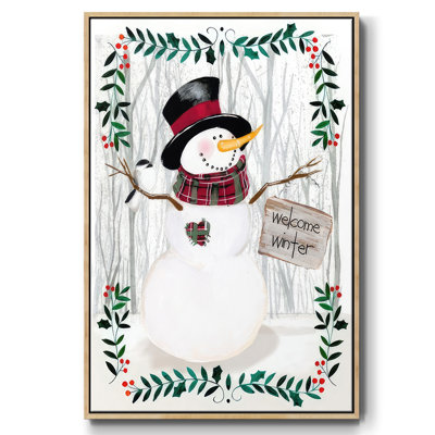 Folk Snowman Forest I