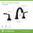Elm Widespread Faucet with Push Pop Drain-86367057