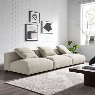 Canapé modulaire en tissu 3 pièces Solace