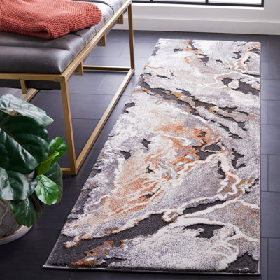 Cyrus Shag Performance Abstract Rug