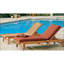Maisonet Outdoor Teak Chaise Lounge
