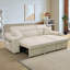 Canapé-lit modulaire en L 93,3 po avec lit escamotable en L Corduroy