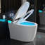 Smart Toilet With Heated Seat & Auto Flushing, Night Light, Water-Saving Siphon Dual Flush, Emergency Flush,Smart Toilet Without Auto Open & Close