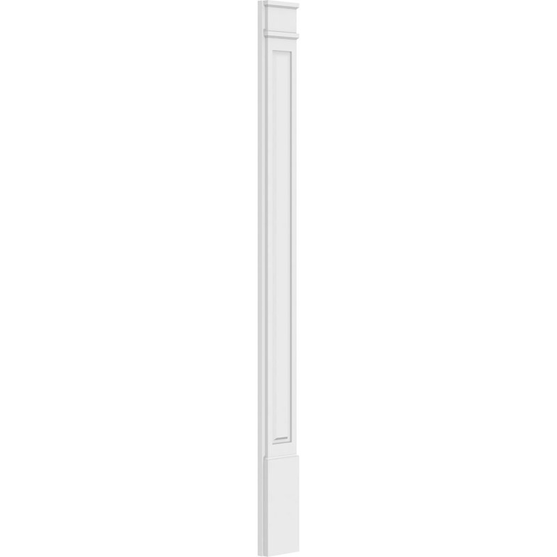 Pilastre surélevé en PVC TruCruft (la paire), 90 po, 8", Base et chapiteau décoratifs