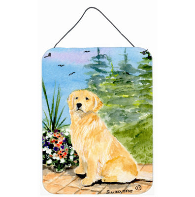 Golden Retriever Painting Print Plaque