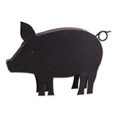 Cochon avec sculpture de cochons