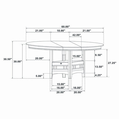 Illkirch Oval Extension Leaf Dining Table