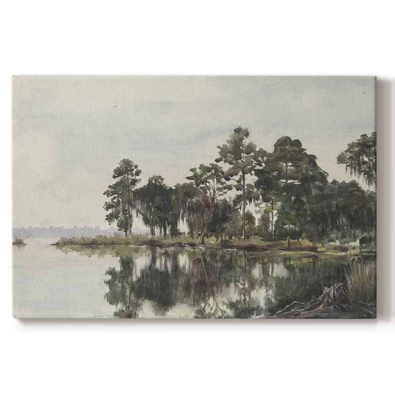 Paysage rétro - TG, H 33 po x l 49 po x P 1,5 po, Toile tendue