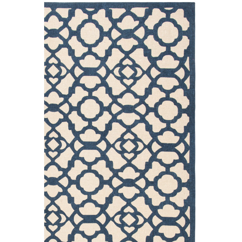 Tapis ikat en jute tissé à la main Cedar Brook, Rectangle 8 pi x 10 pi