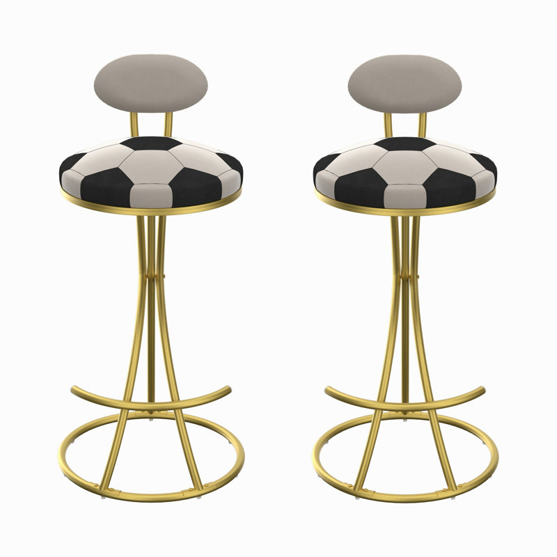 Ensemble de 2 tabourets de bar rembourrés à hauteur de comptoir pour îlot de cuisine