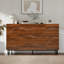 Armoire de rangement, buffet en bois avec pieds en fer pour le salon