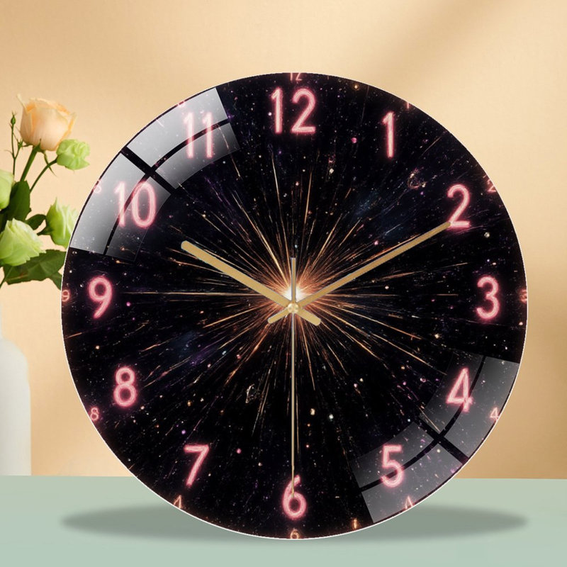 Horloge murale en verre Neon