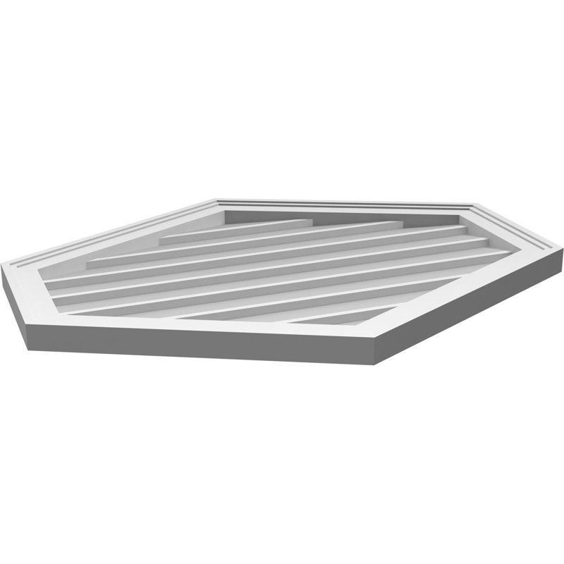 Ventilé vertical à pignon vertical en uréthane 6/12, H 1,5 po x l 32 po x L 26 po
