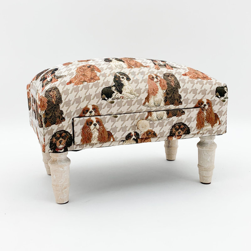 Solid + Manufactured Wood Accent Stool