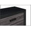 Commode 5 tiroirs SOLUTO moderne rustique gris et noir avec rangement spacieux et design campagnard urbain