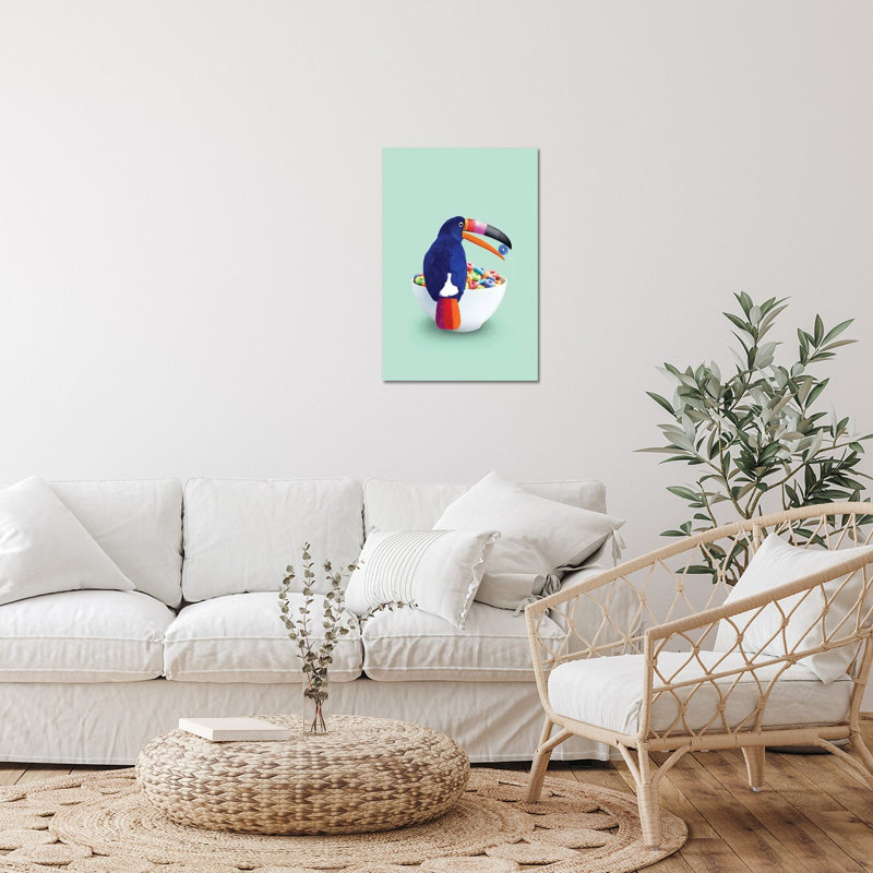 «Cereal Toucan» par Jonas Loose - impression non encadrée, H 24 po x l 16 po x P 0,25 po