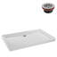 Base de douche en acrylique de coin Streamline l 60 po x P 36 po, drain inclus