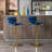 Bar Stools,with Chrome Footrest and Base Swivel Height Adjustable-1402367581